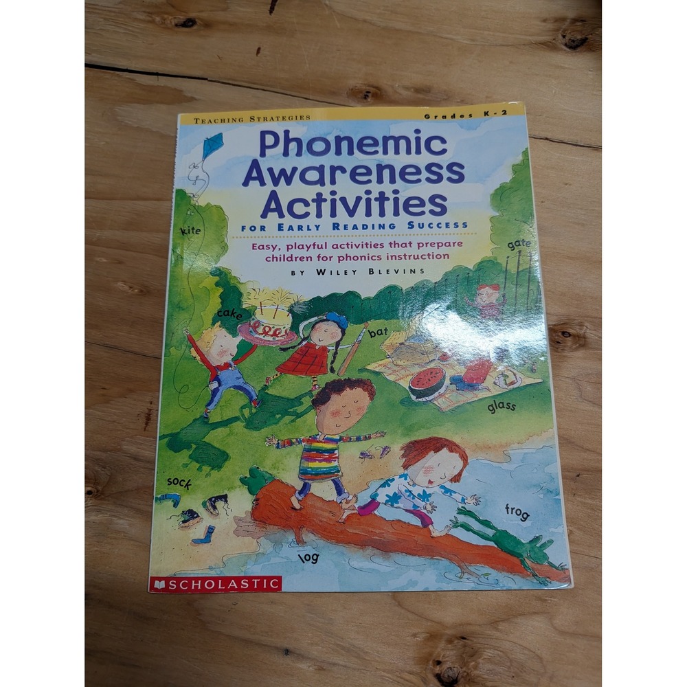 Scholastic Phonemic Awareness Activities K-2 Phonics Wiley Blevins Excellent